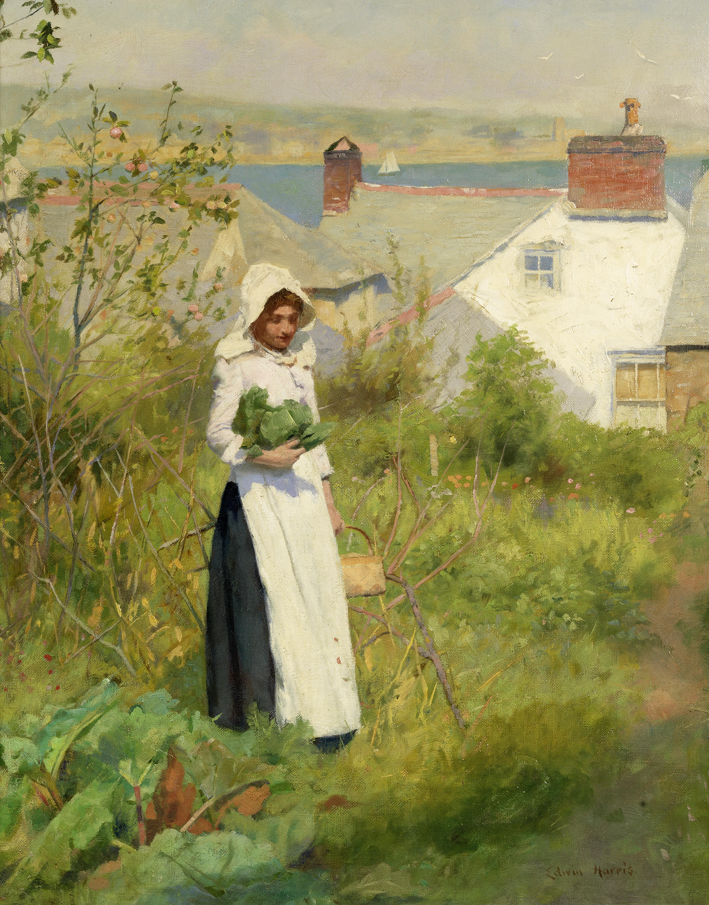 Edwin Harris A Cornish cottage garden