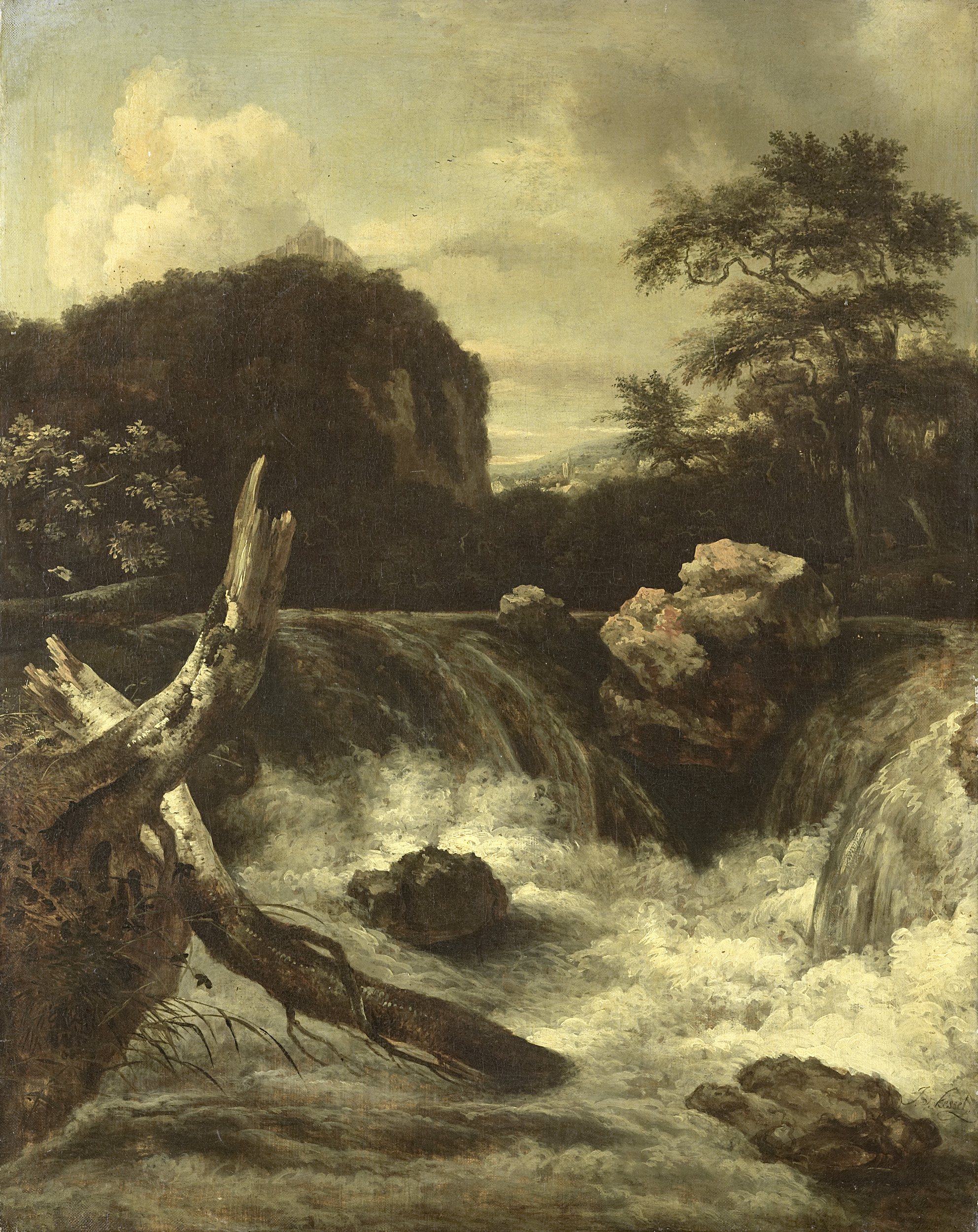 Een waterval Rijksmuseum SK-A-696