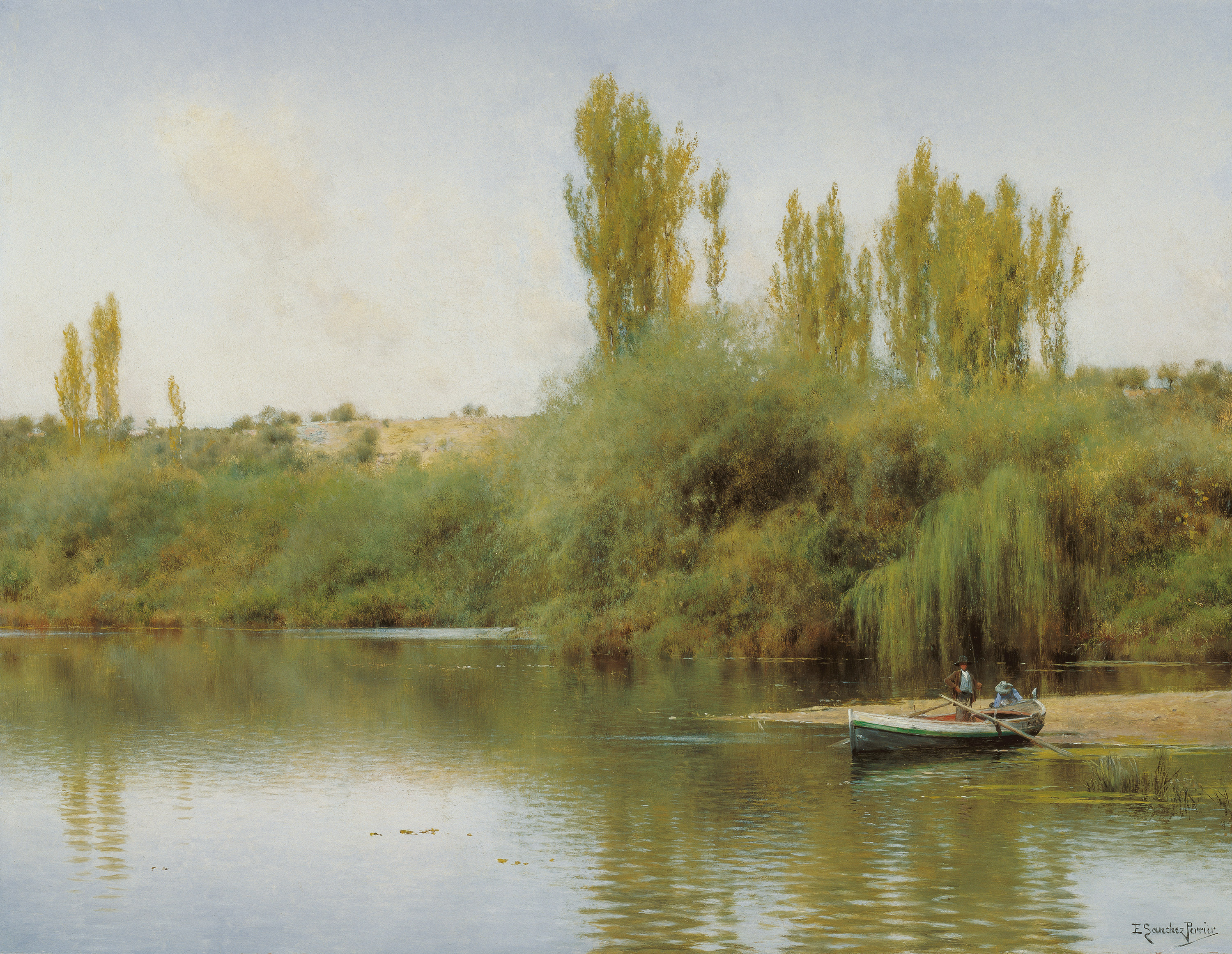 Emilio Sánchez-Perrier Bank of the Guadaira with Boat