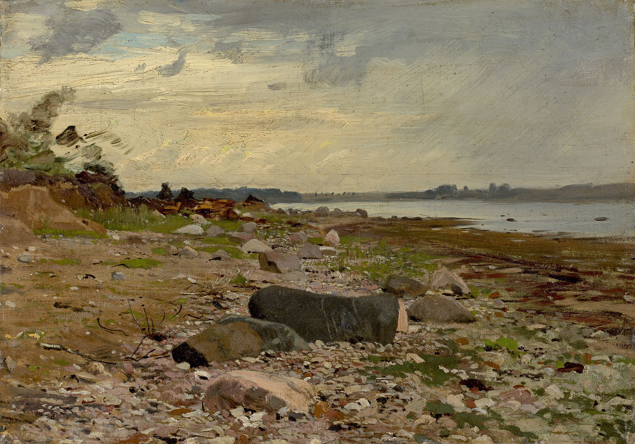 Eugen Dücker Steiniges Ufer