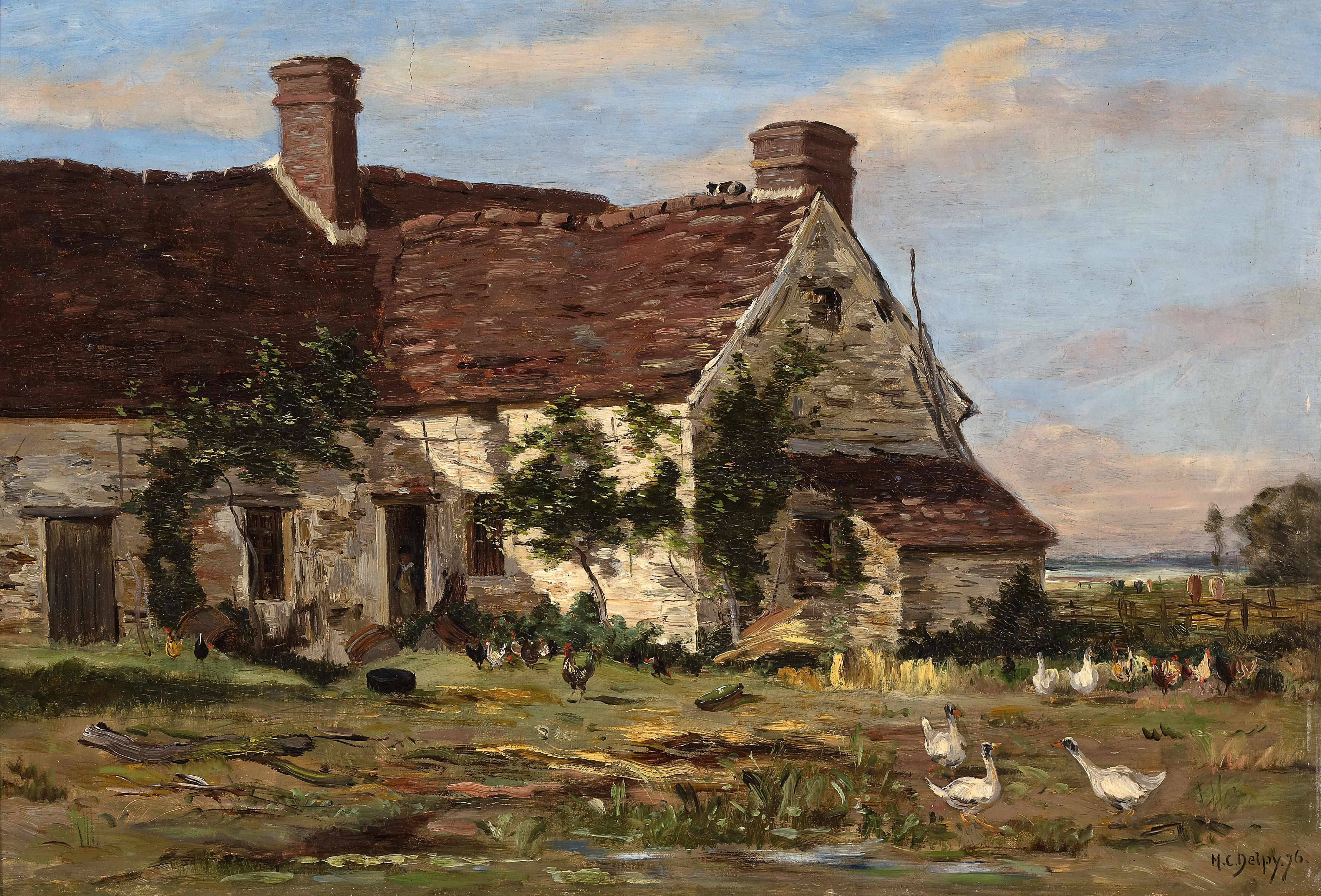Ferme aux environs de Bois le Roi