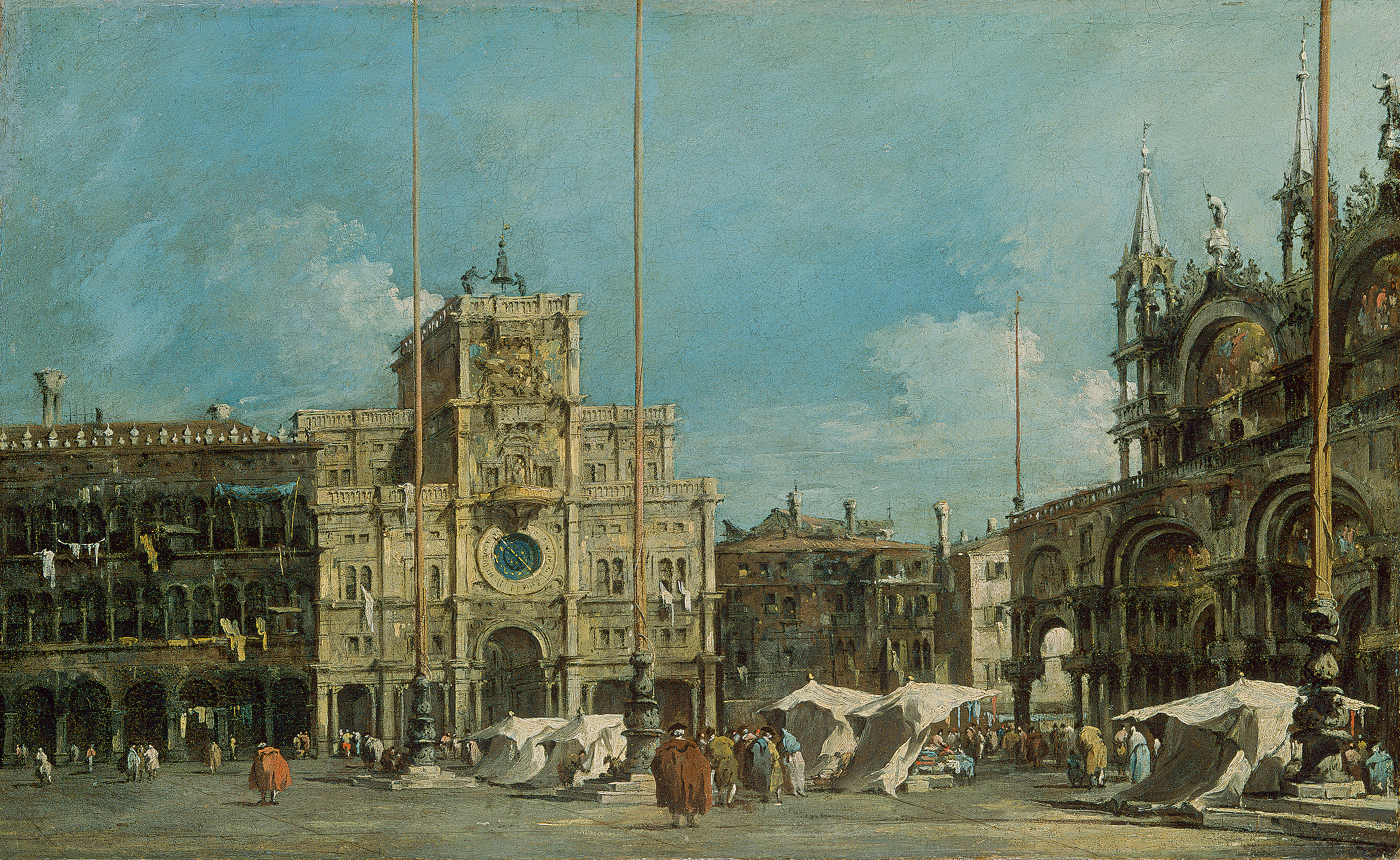 Francesco Guardi, The Torre dell’Orologio in Piazza San Marco