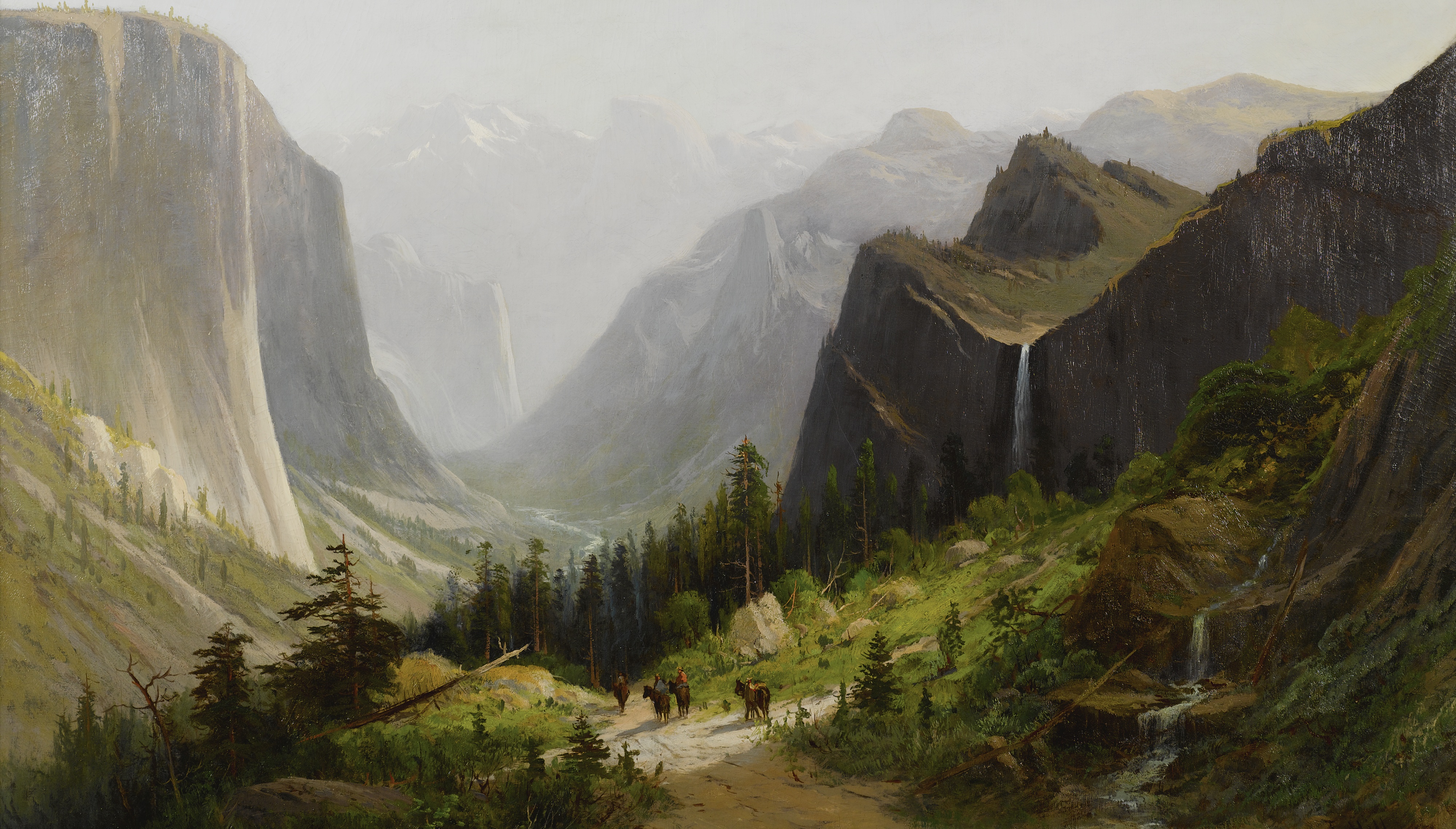Frederick Ferdinand Schafer - Yosemite Valley, California from the artist's poit