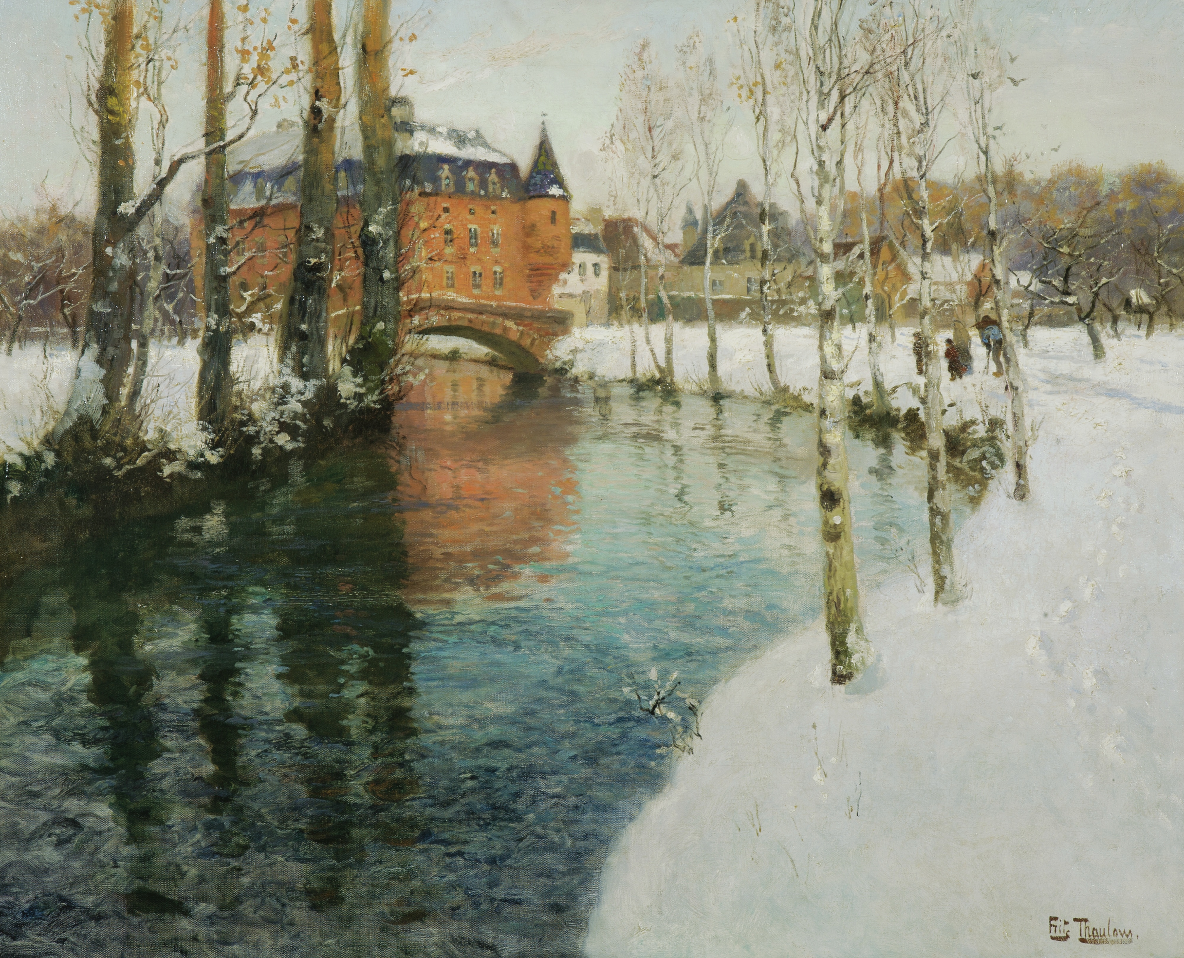 Frits Thaulow - A Château in Normandy