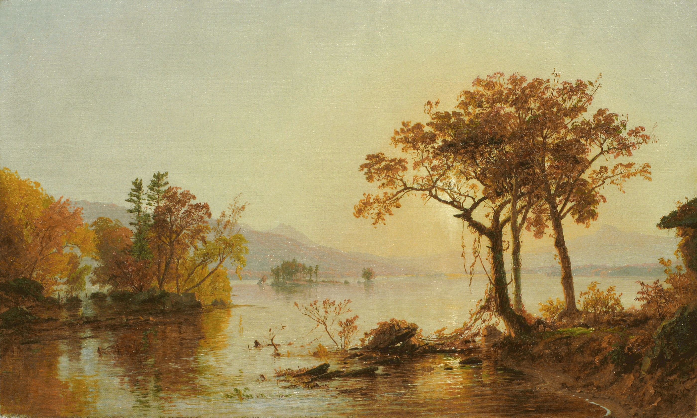 Greenwood Lake, New Jersey by Jasper Francis Cropsey, 1874