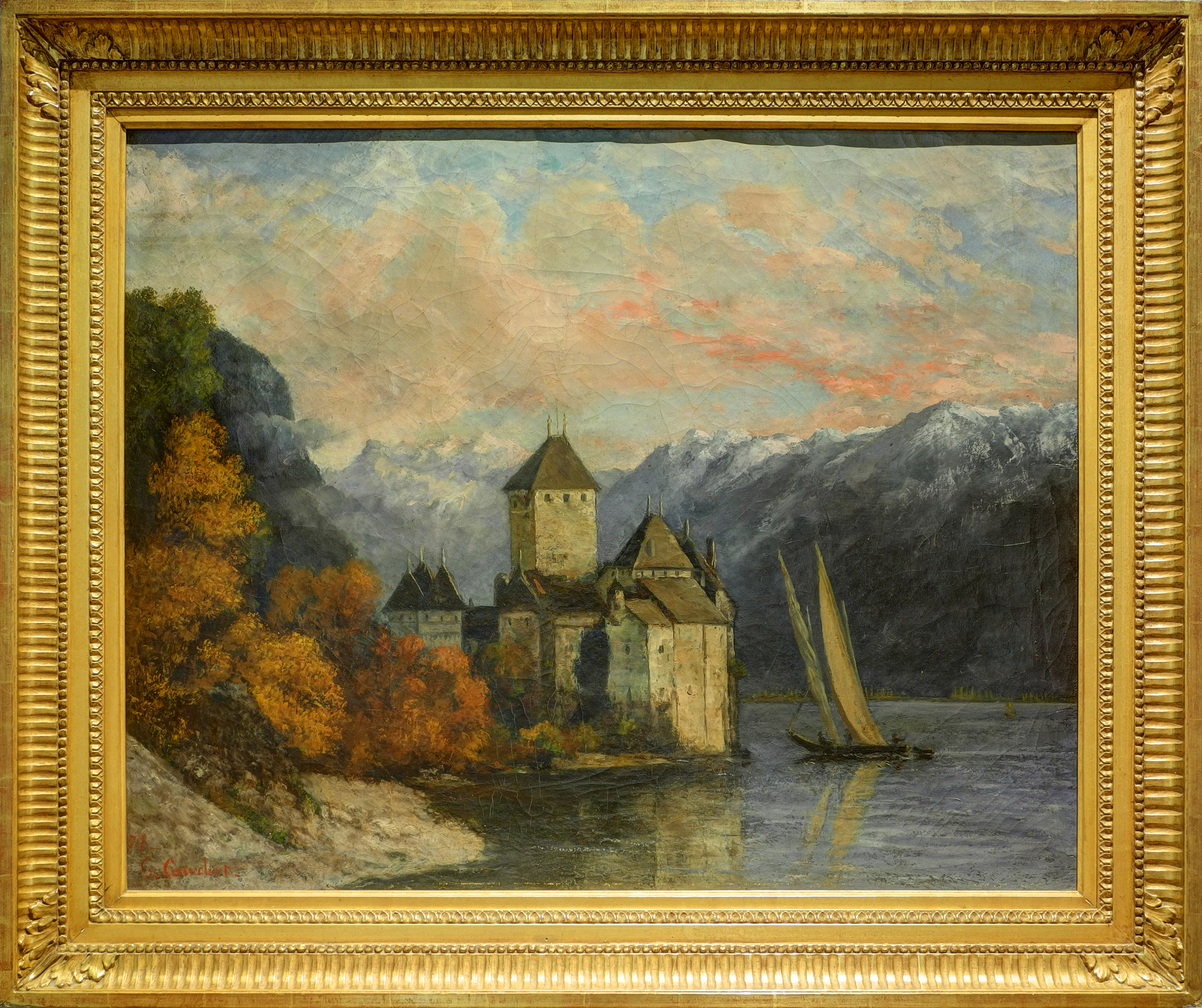 Gustave Courbet - Le Château de Chillon - Musée des Beaux-Arts de Belfort