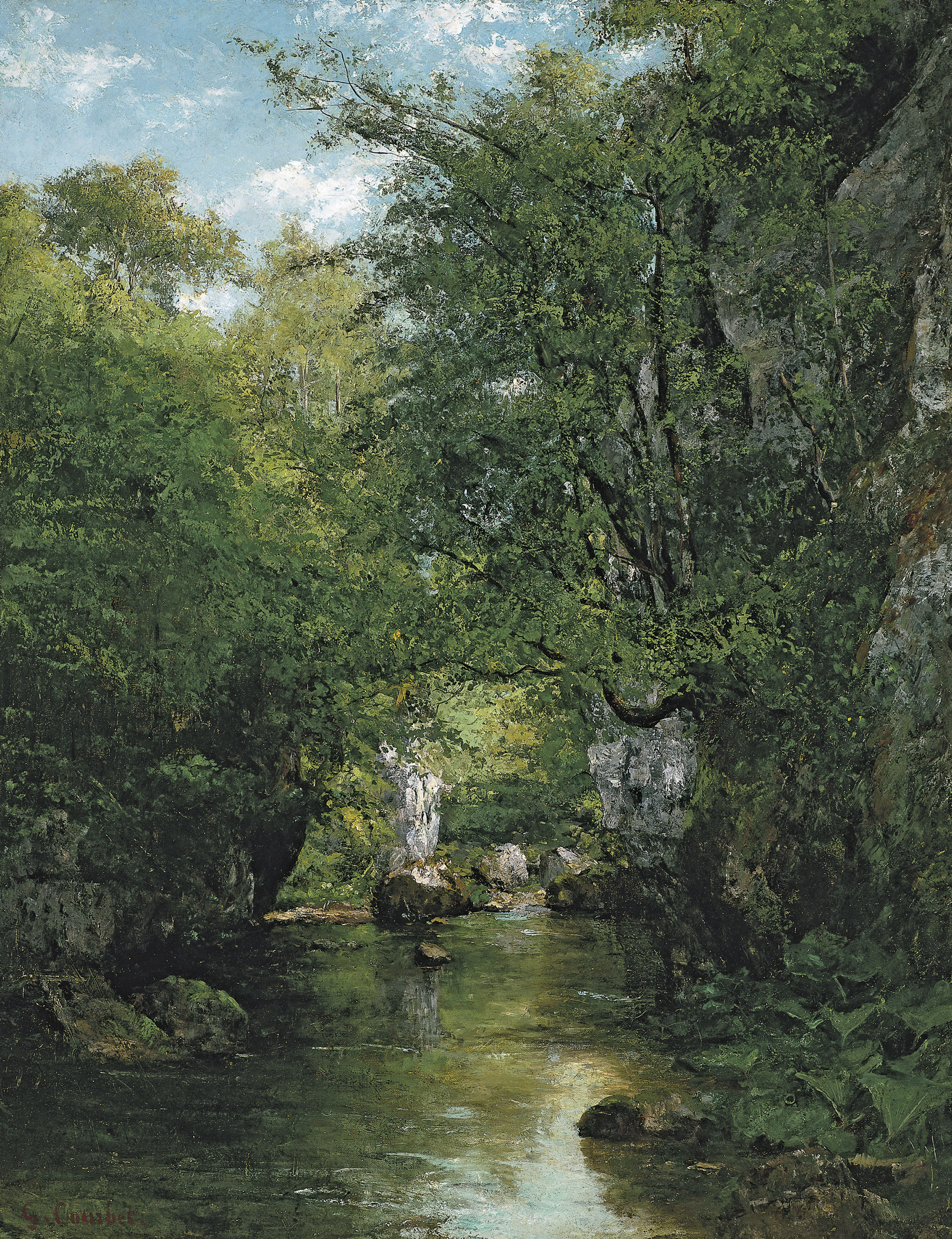 Gustave Courbet, Le ruisseau de la Brême (1866)