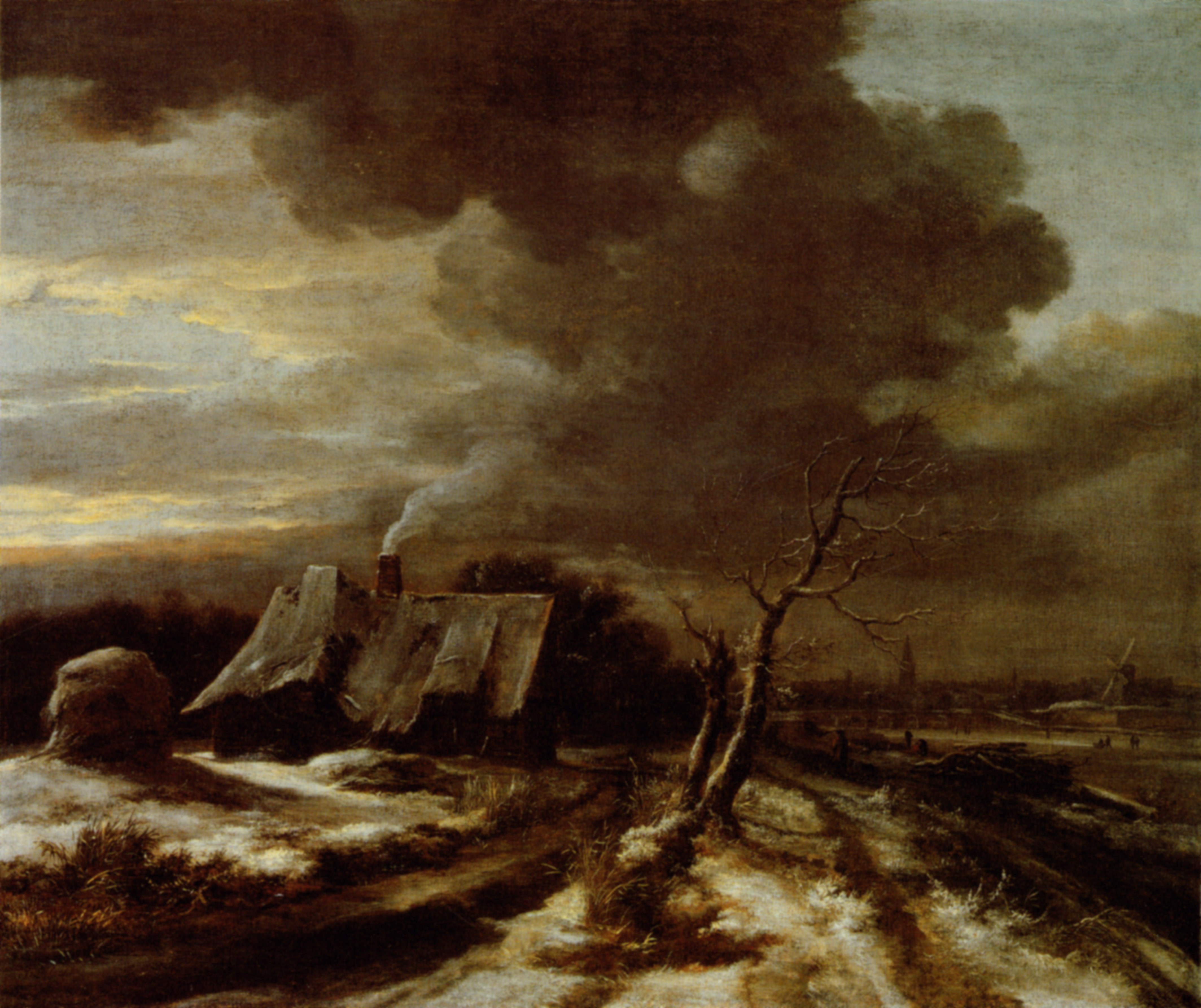 Isaacsz-van-ruisdael winterlandschaft