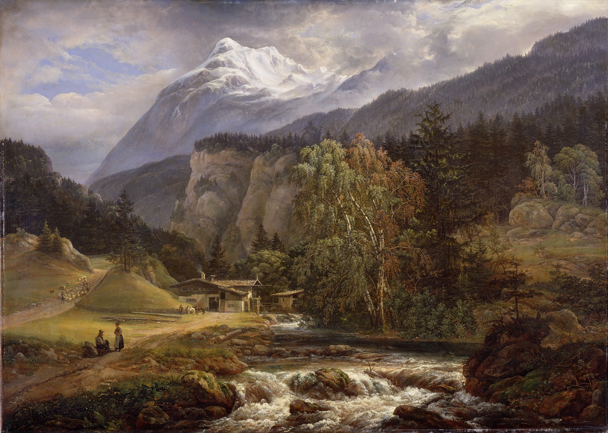 Johan Christian Claussen Dahl - Alpint landskap