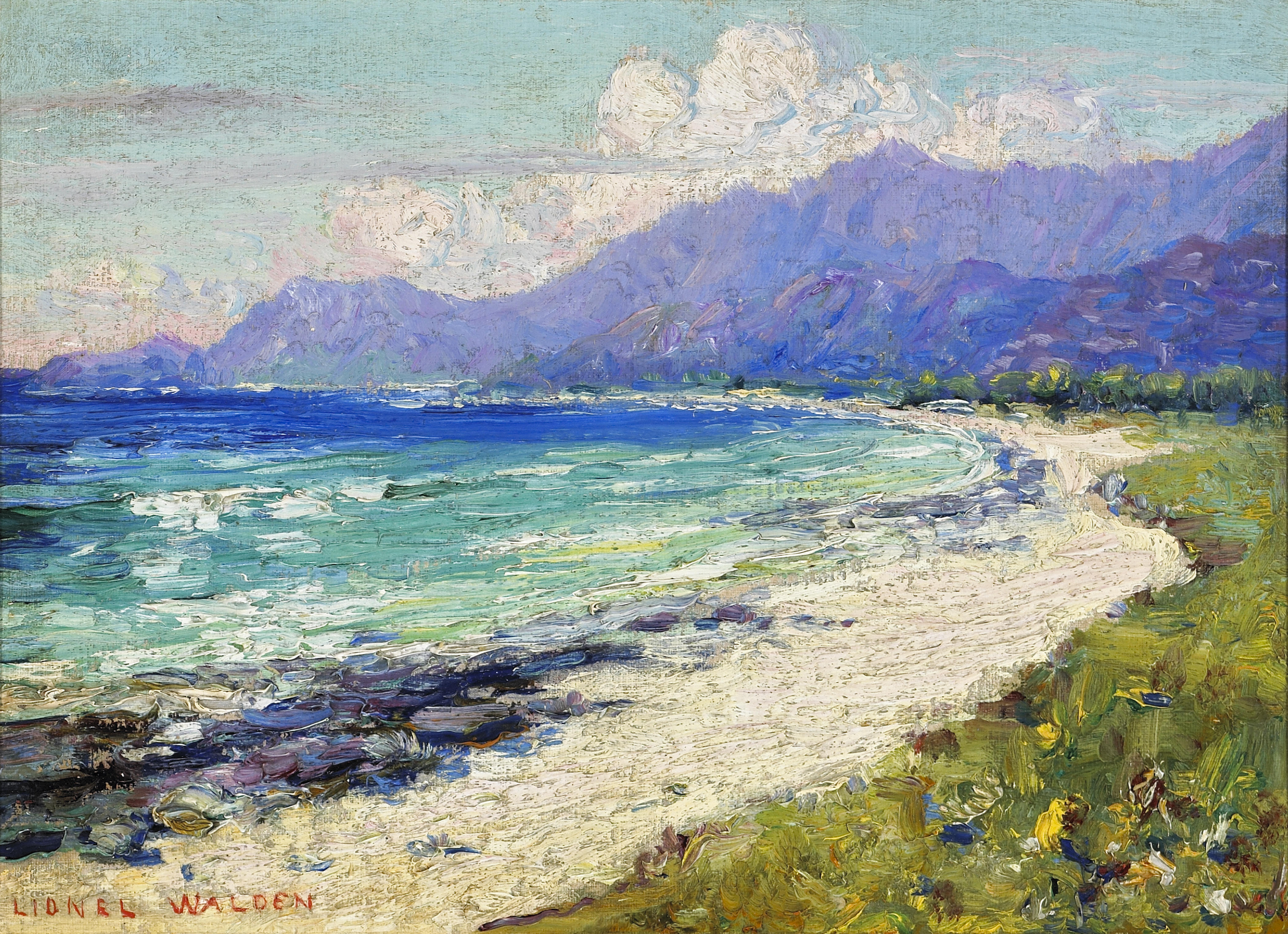 Lionel Walden - Hawaiian coastal scene