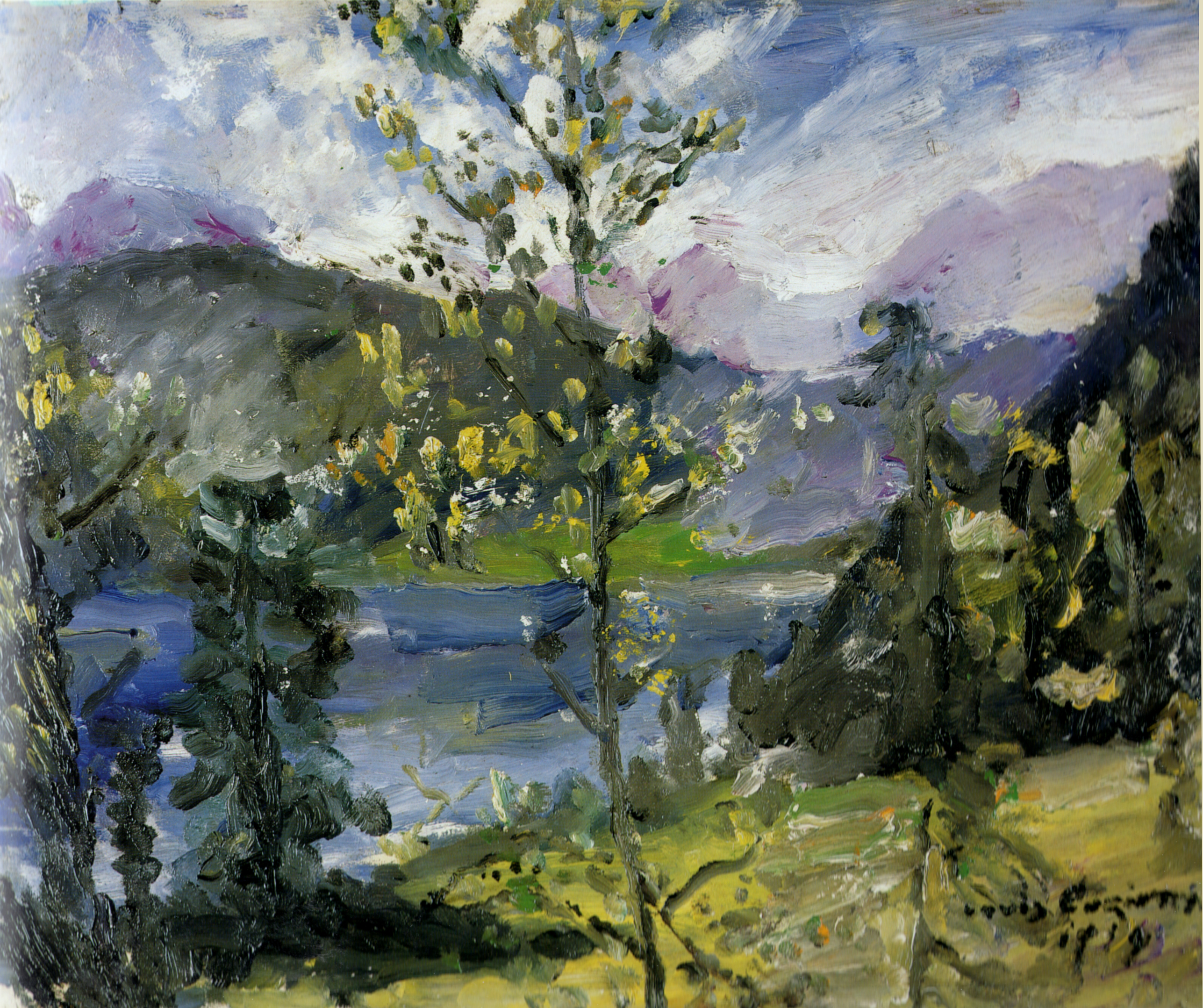Lovis Corinth Oktoberschnee am Walchensee 1919