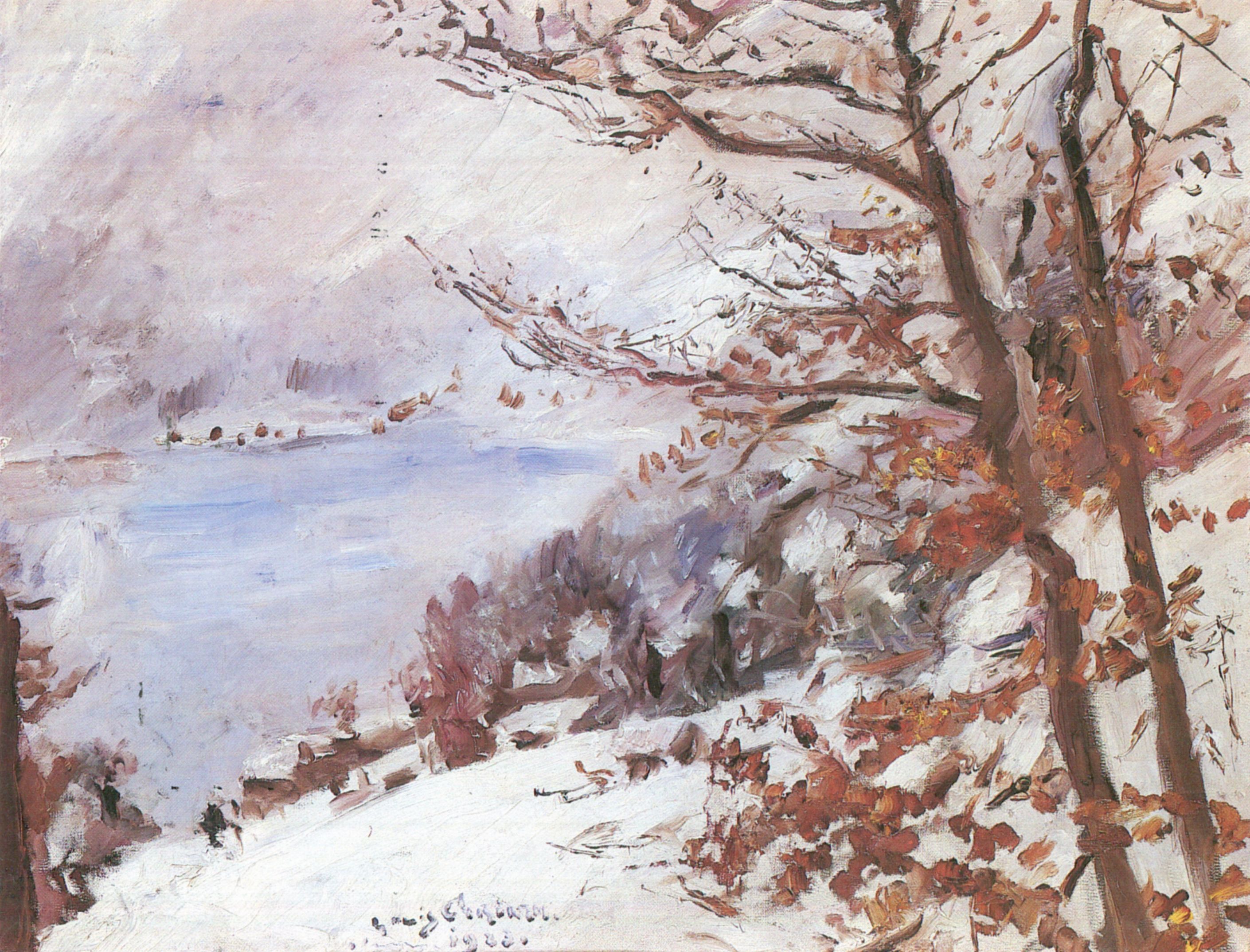 Lovis Corinth Walchensee im Winter 1923