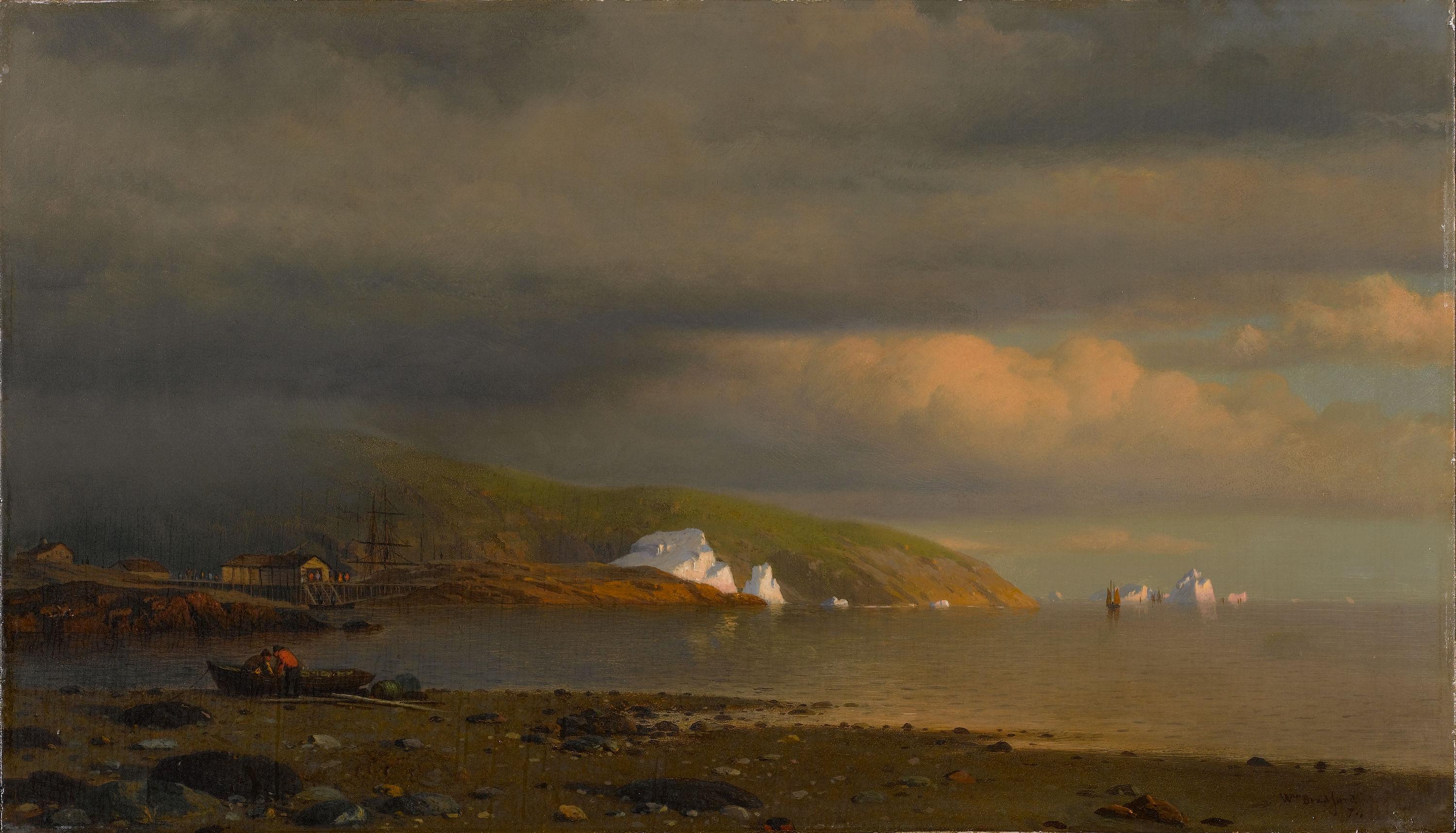 Near Cape St Johns Coast of Labrador-William Bradford 1874