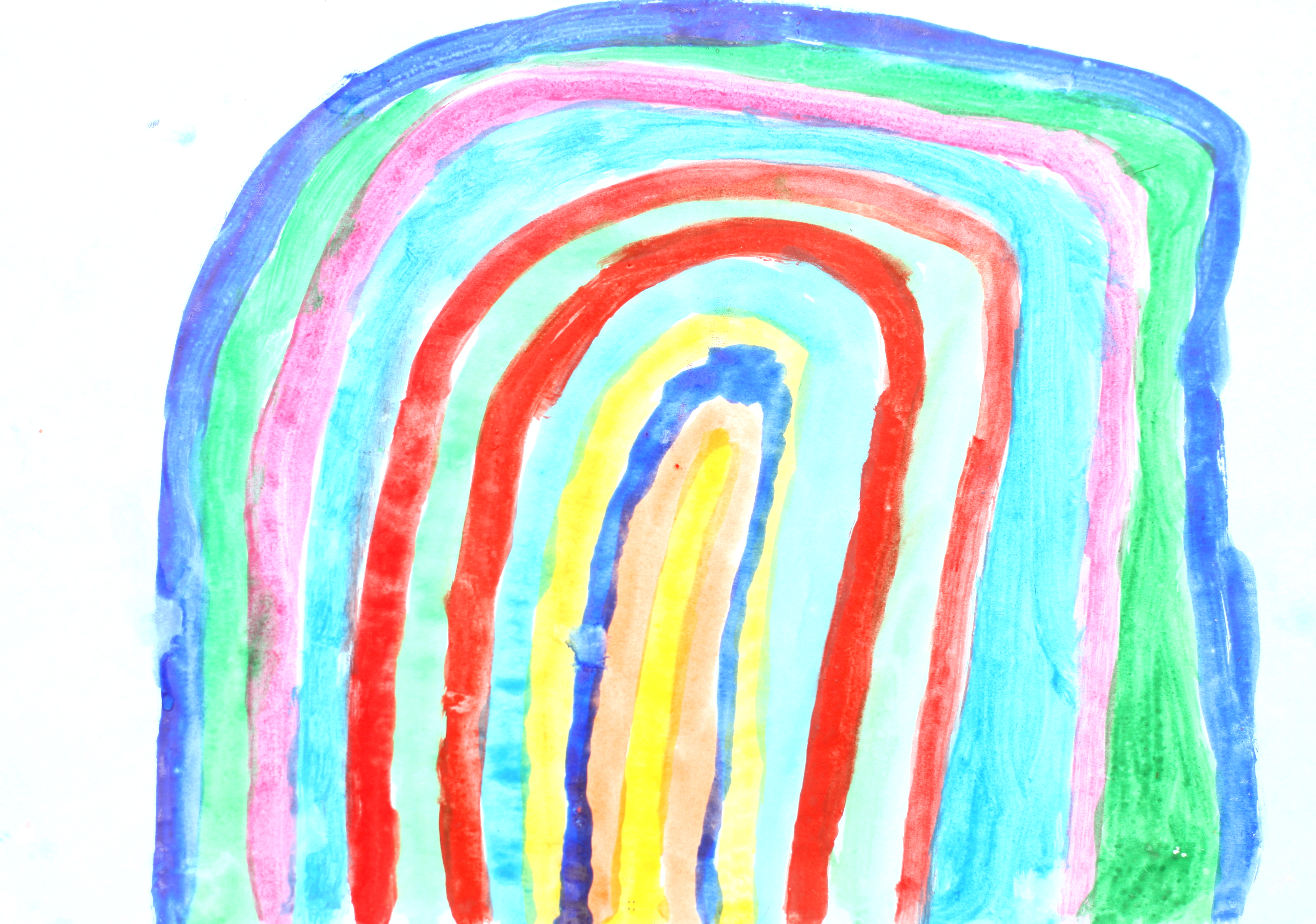 a painting by a 4 to 6 year old girl, picture 4