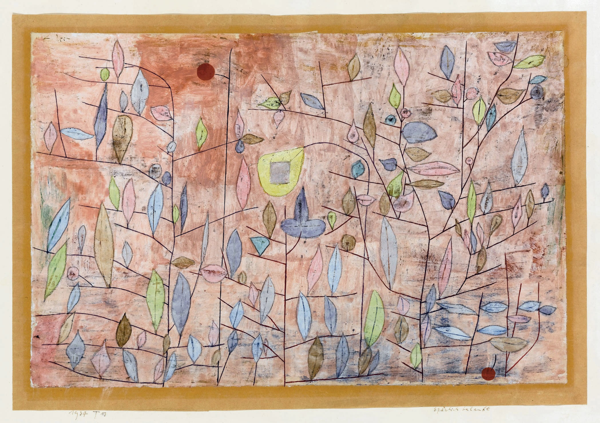 Paul Klee Spärlich Belaubt 1934 T13