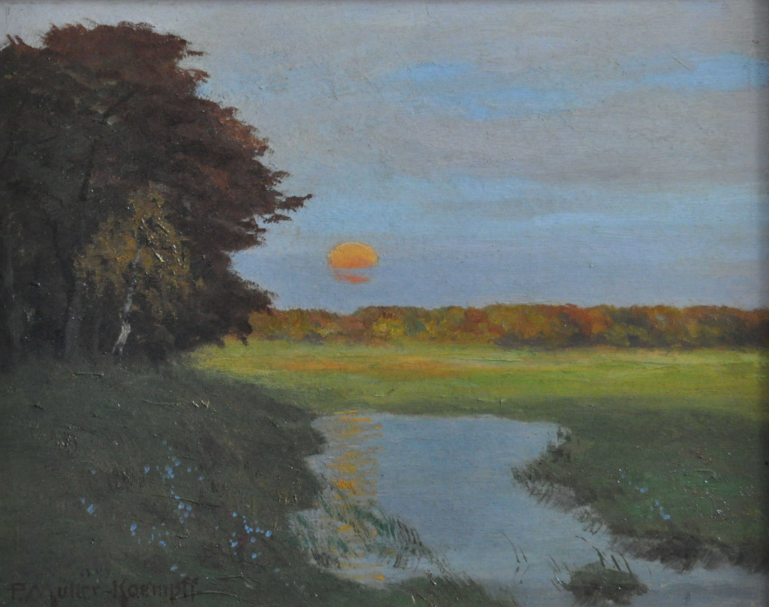 Paul Müller-Kaempff, Gemälde einer Flusslandschaft