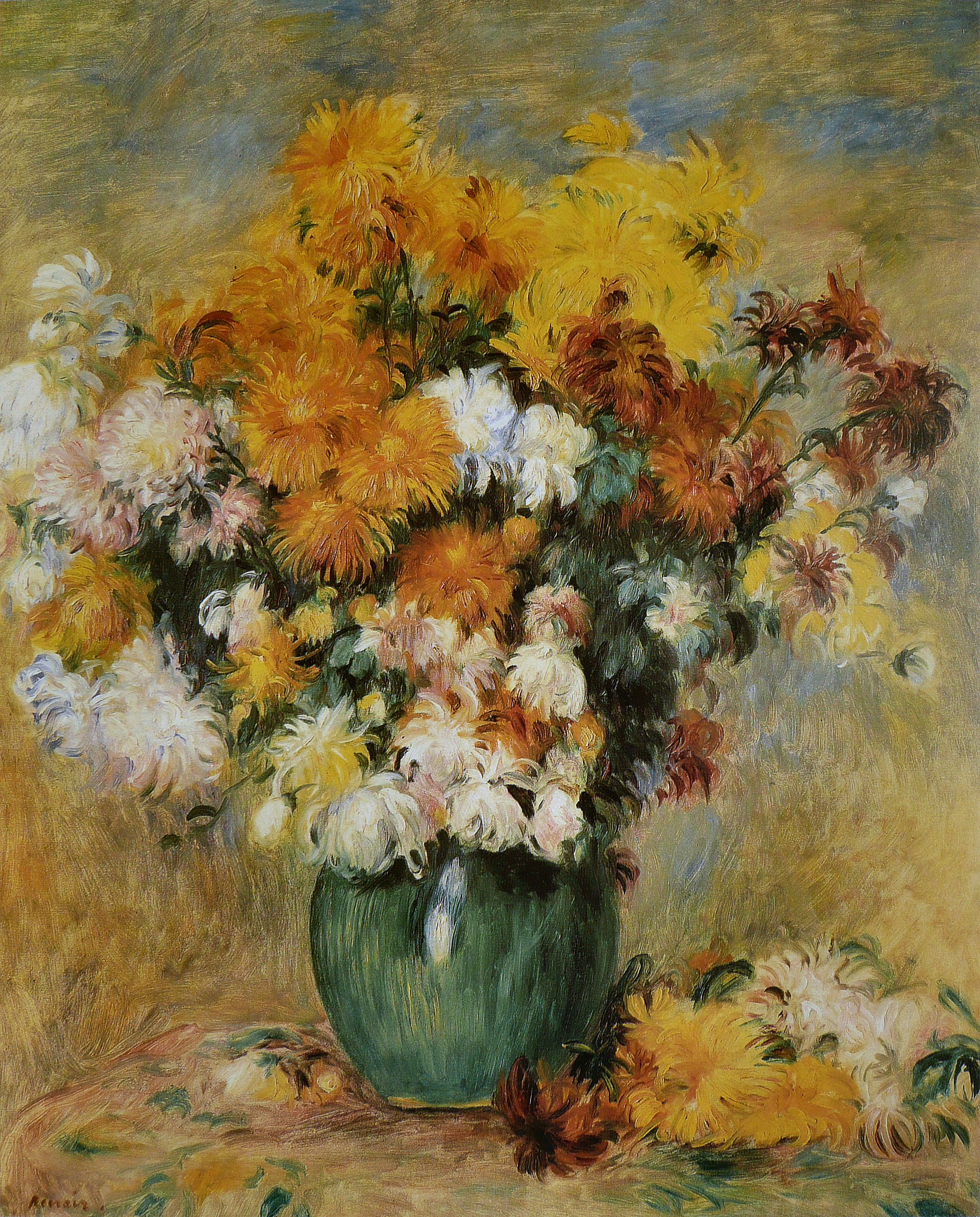 Pierre-Auguste Renoir - Bouquet de Chrysanthèmes