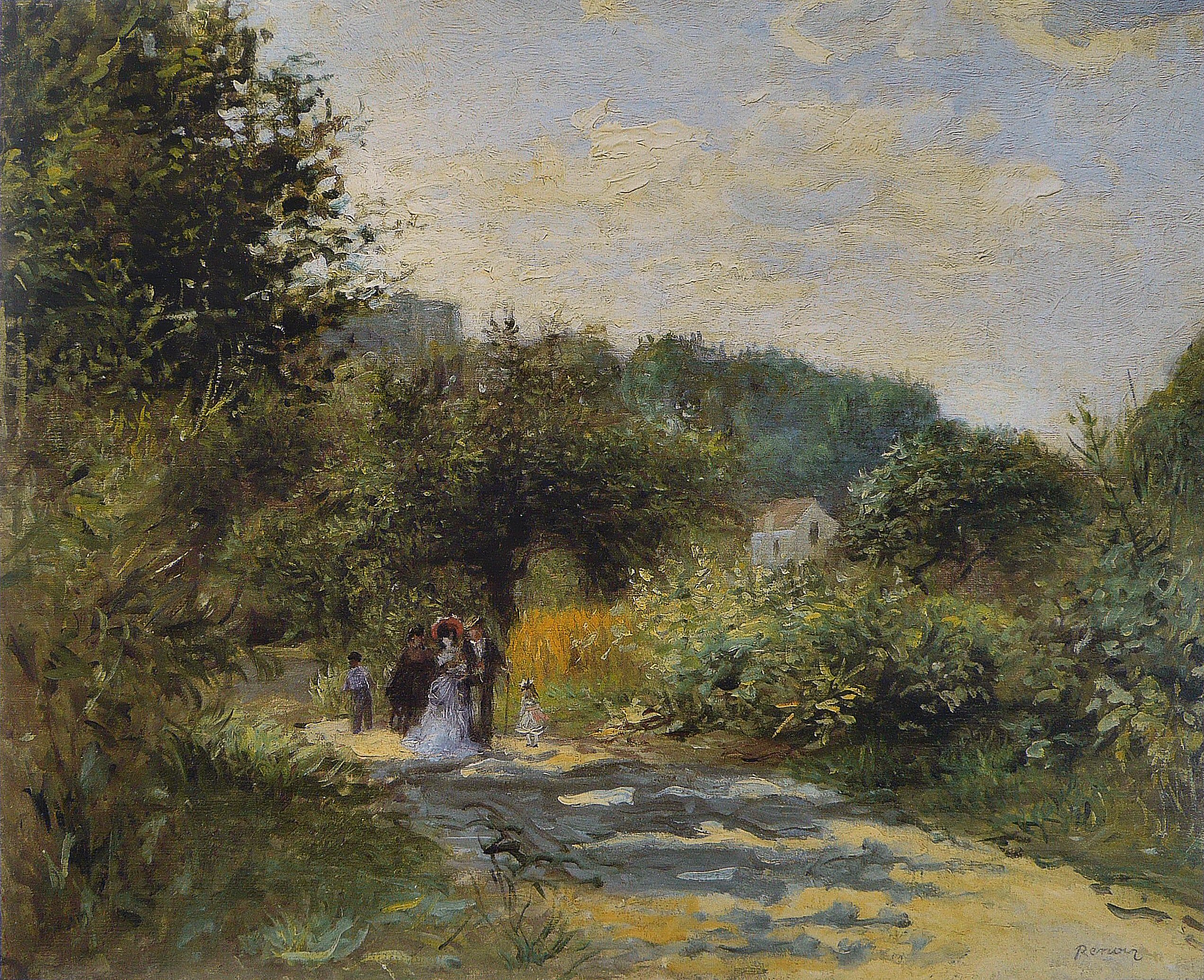 Pierre-Auguste Renoir - Une route à Louveciennes