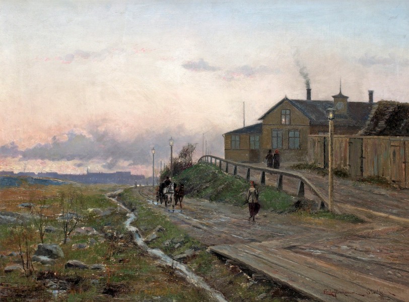 Abrahamson-erik-1871-1907-swed-vy-fran-ostra-station-stockhol