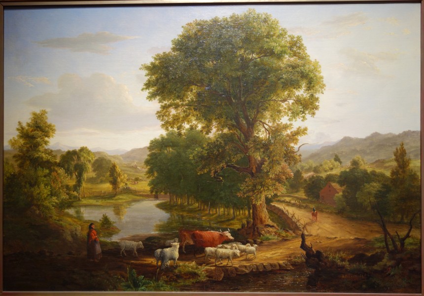 Afternoon by George Inness, 1846, oil on canvas - New Britain Museum of American Art - DSC09203
