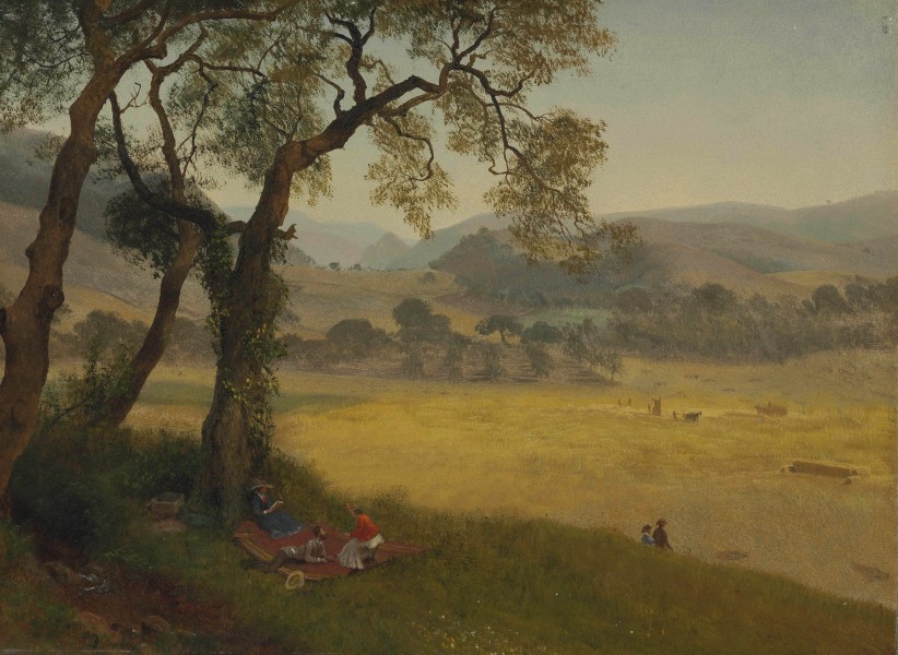 Albert Bierstadt - A golden summer day near Oakland (1873)
