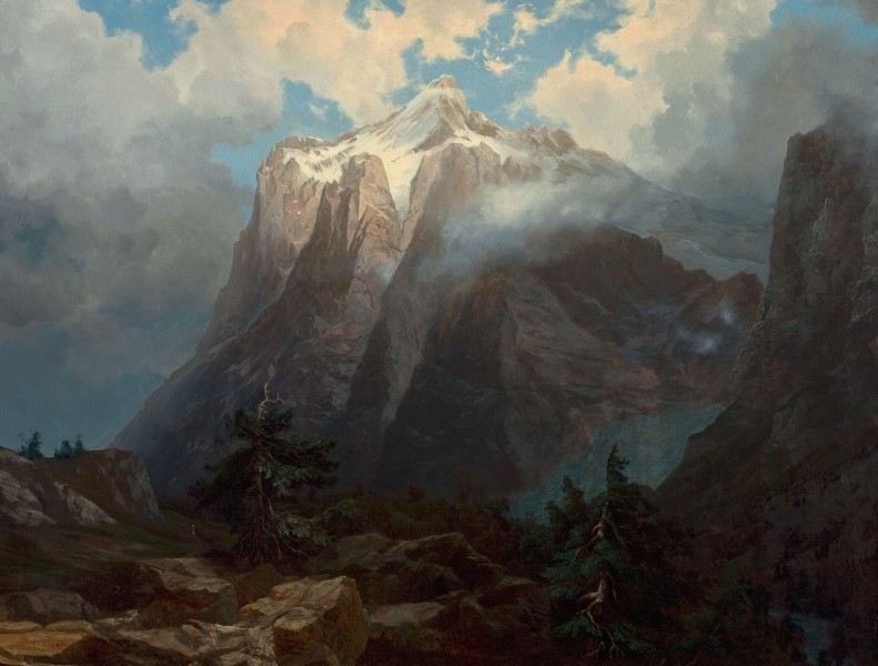 Albert Bierstadt - Mount Brewer from King's River Canyon, California