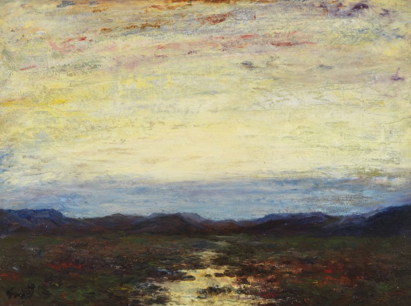 Albert Lorey Groll Sunset in Nevada
