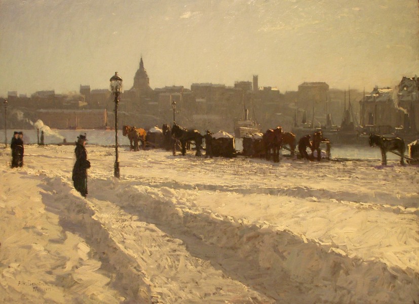 Alfred Bergström Vintermotiv 1899