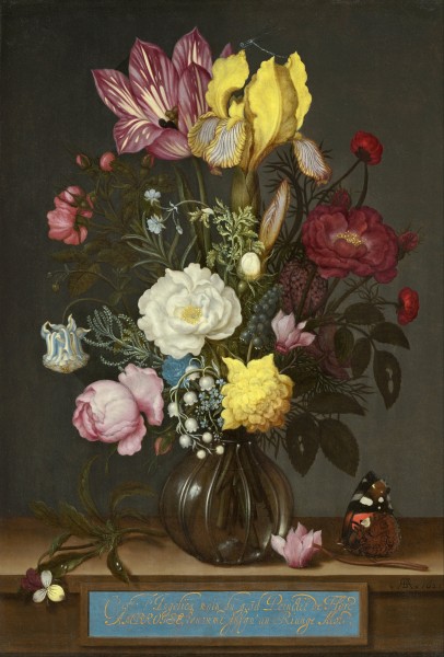 Ambrosius Bosschaert the Elder - Bouquet of Flowers in a Glass Vase - Google Art Project