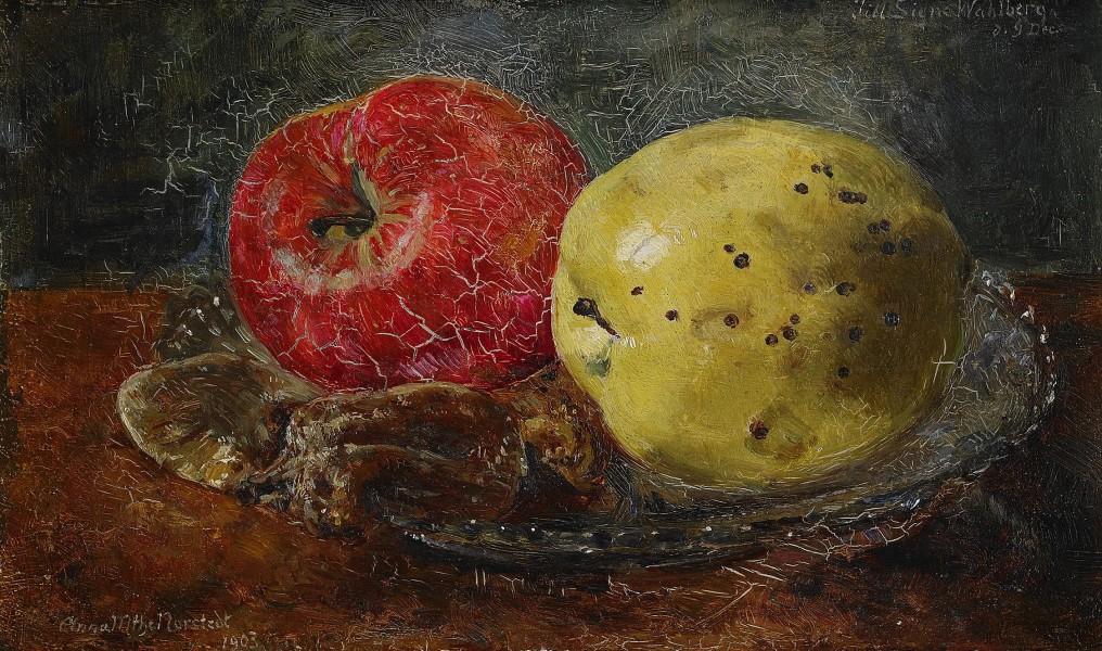 Anna Munthe-Norstedt - Stilleben med äpplen
