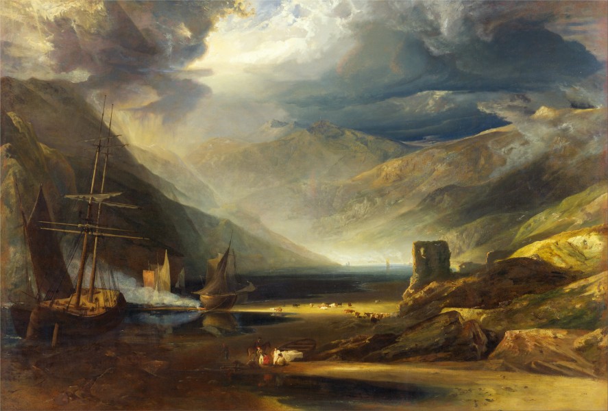 Anthony Vandyke Copley Fielding - A Scene on the Coast, Merionethshire - Storm Passing Off - Google Art Project