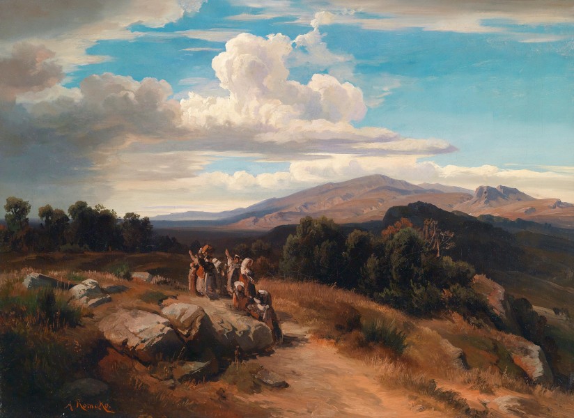 Anton Romako Spanische Landschaft
