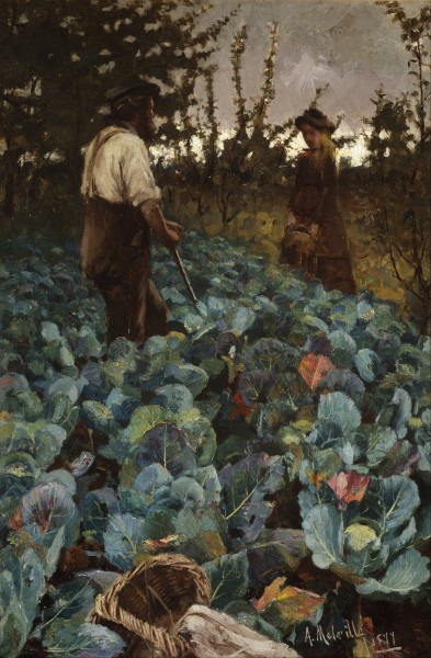Arthur Melville - A Cabbage Garden - Google Art Project