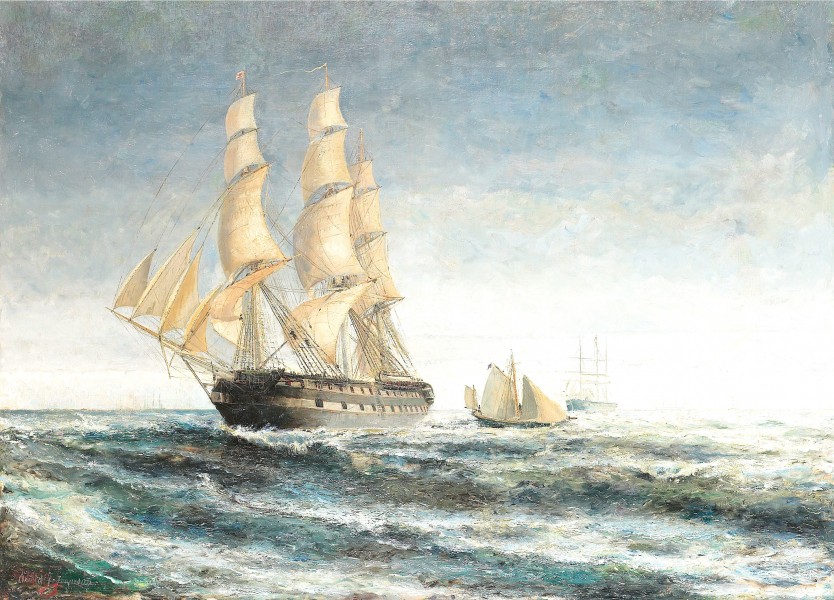 Arvid Johansson-Skepp till havs