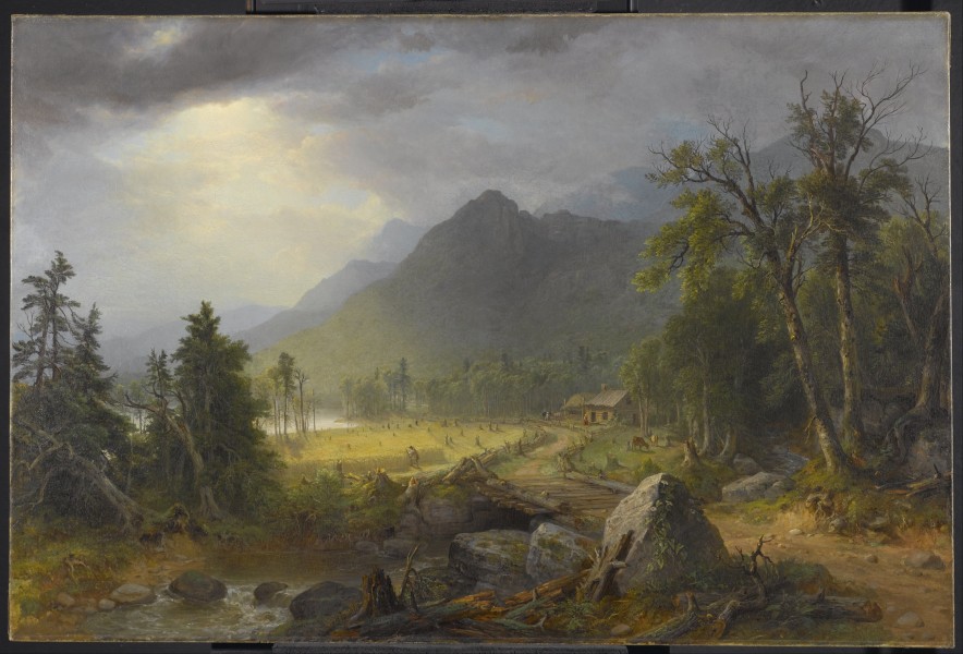 Asher B. Durand - The First Harvest in the Wilderness - Google Art Project