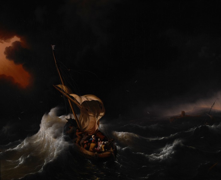 Backhuysen, Ludolf, I - Christ in the Storm on the Sea of Galilee - Google Art Project