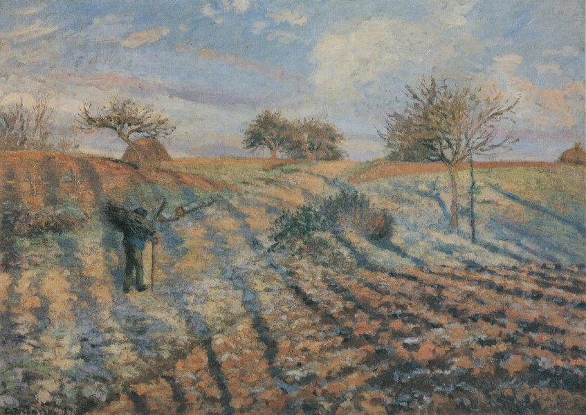 Camille Pissarro - Gelée blanche, ancienne route d´Ennery, Pontoise - 1873