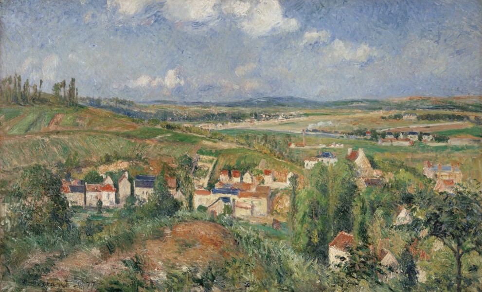 Camille Pissarro - L'hermitage en été, Pontoise (1877)
