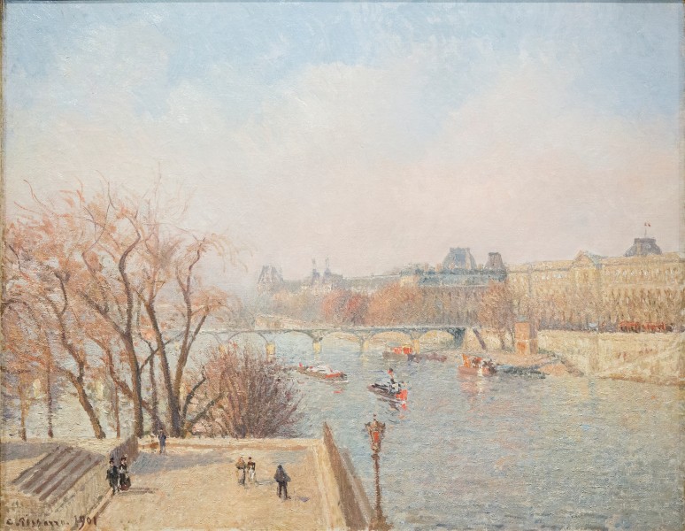 Camille Pissarro - Le Louvre, soleil d’hiver, 2e série - 1405