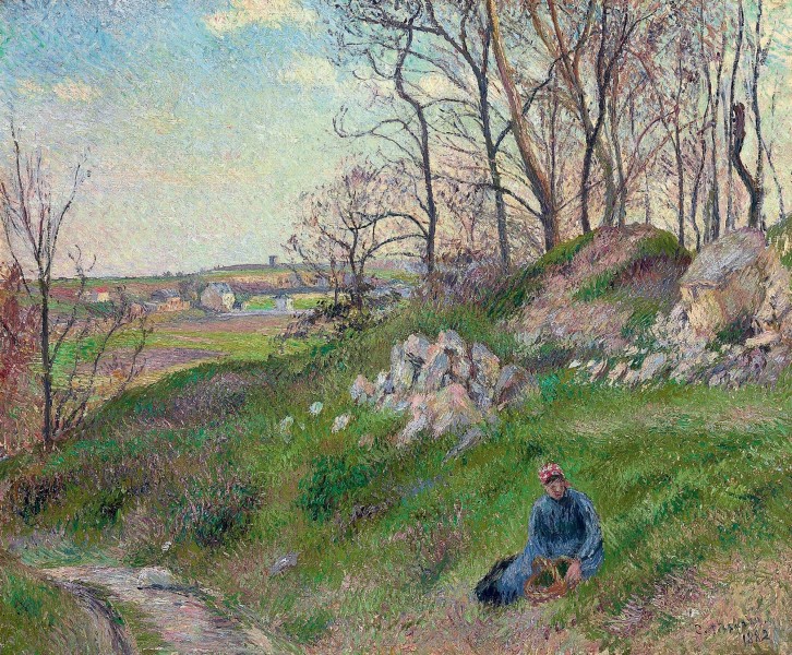 Camille Pissarro - Les carrières du Chou, Pontoise (1882)