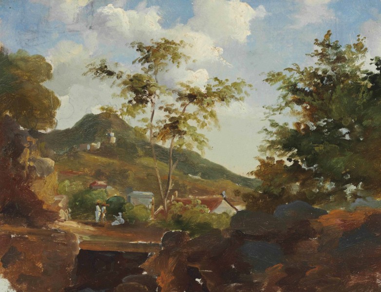 Camille Pissarro - Village au pied d'une