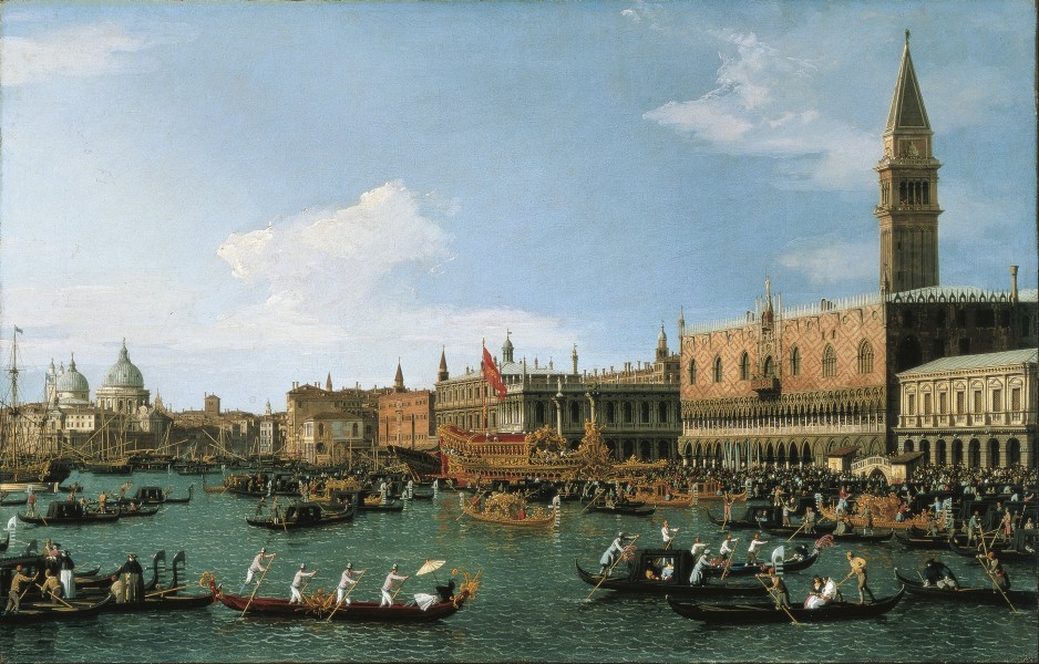 Canaletto - Return of 'Il Bucintoro' on Ascension Day - Google Art Project