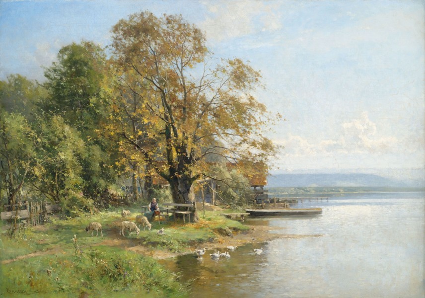 Carl Adam Heinisch Herbst am Starnberger See