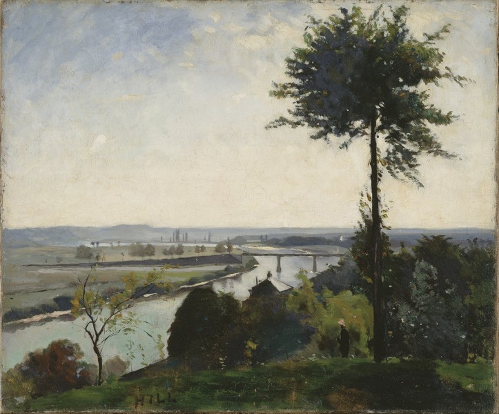 Carl Fredrik Hill - The Tree and the River III (The Seine at Bois-le-Roi) - Google Art Project