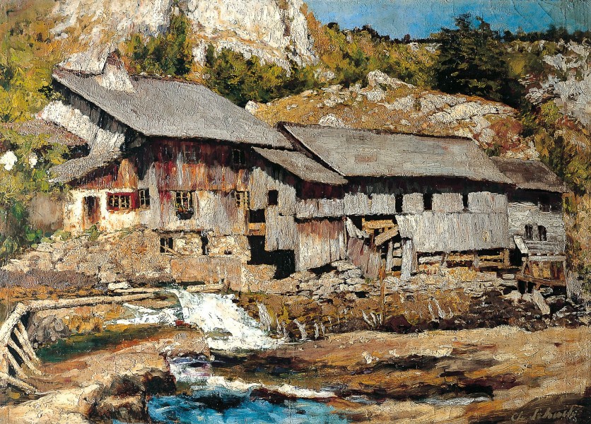 Carl Schuch - Mühle bei Saut du Doubs (II)