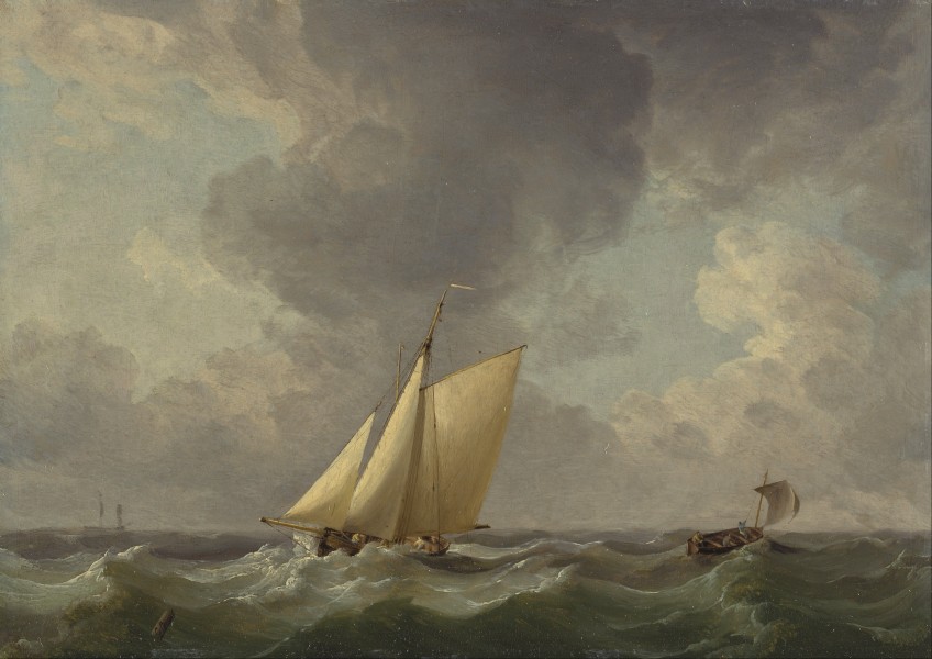 Charles Brooking - A Cutter in a Strong Breeze - Google Art Project