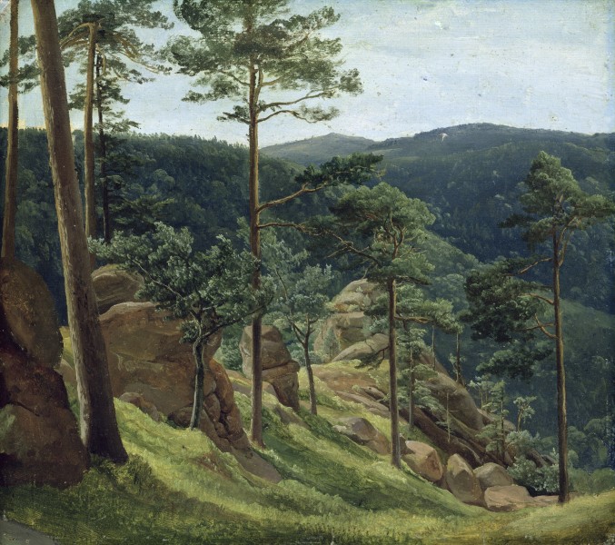 Christian Morgenstern - Blick zum Brocken (1829)