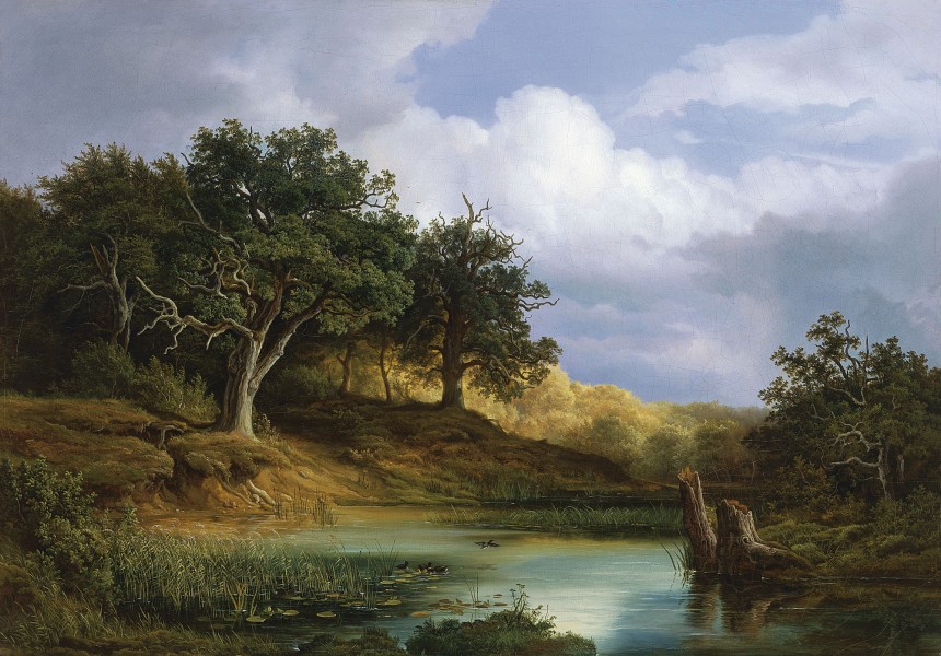 Christian Morgenstern - Eichen am Wasser (1832)