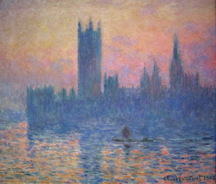 Claude Monet - The Houses of Parliament, Sunset