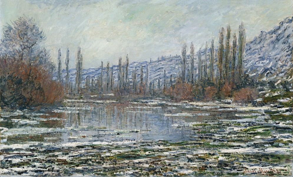 Claude Monet - The thaw at Vetheuil